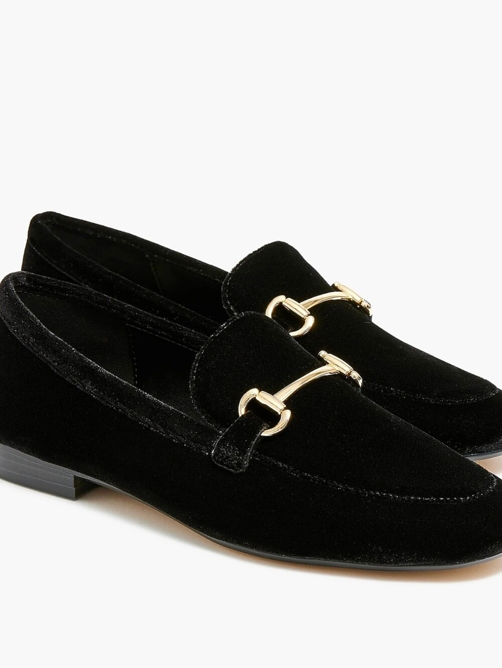 J. Crew Black Velvet Bit Classic Loafers  Women size 8